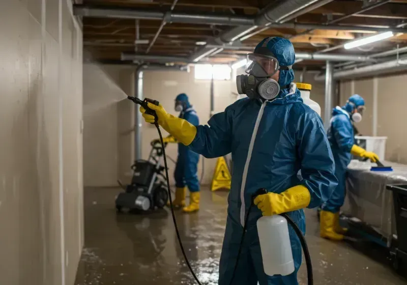 Basement Sanitization and Antimicrobial Treatment process in Mount Vernon, VA